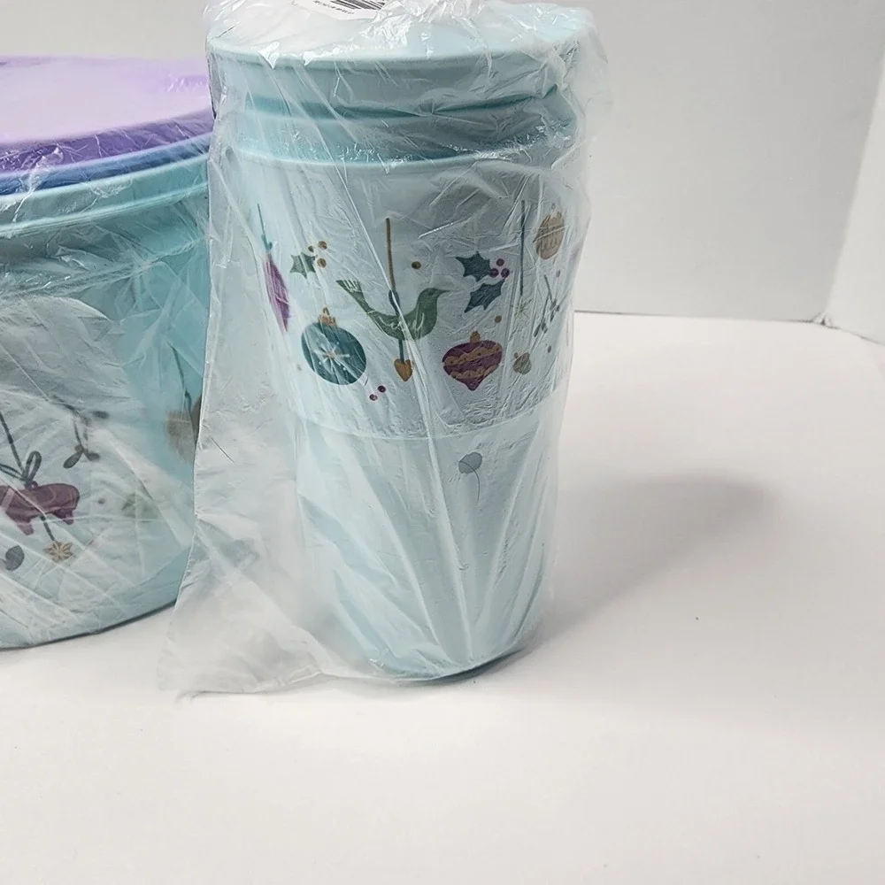 Tupperware, Shining Traditions Stacking Canisters Set Of 4 5, 7 & 10 Cups & Mug